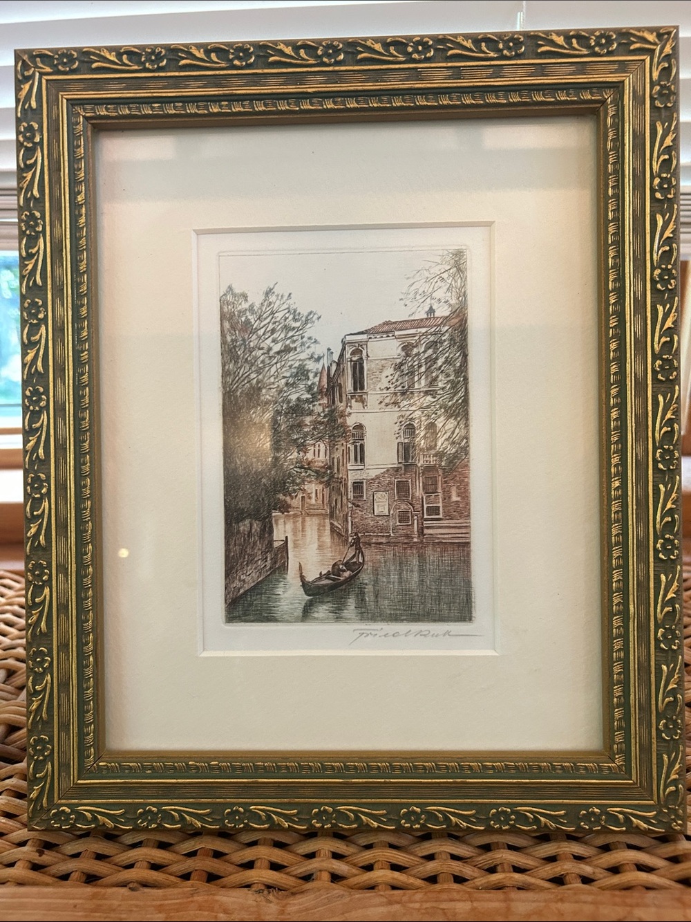 Venice Canal Art Signed By Artist